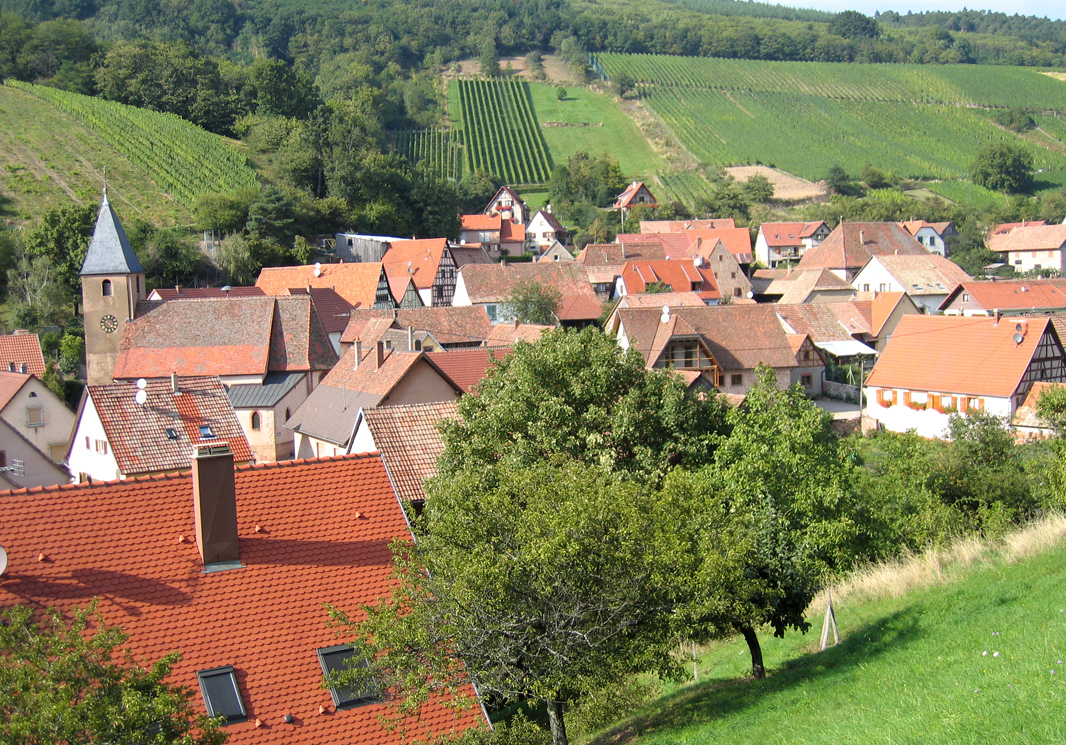Village de Bernardvillé en Alsace