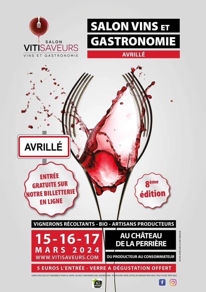 salon vitisaveurs vin et gastronomie à Avrillé (49)